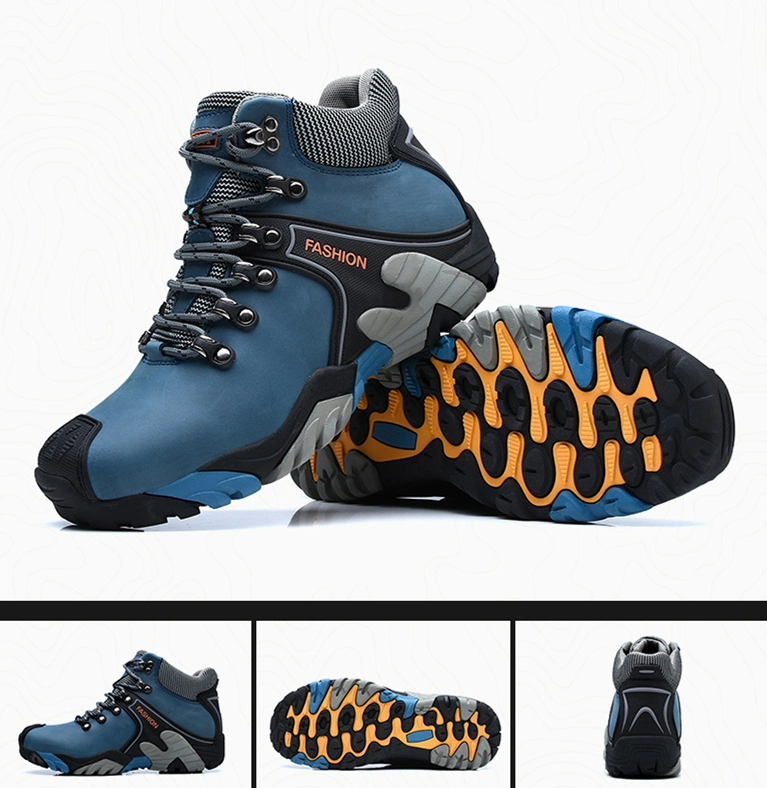 Mountain Climbing Shoes Waterproof Anti-Slip Trekking Sneakers Ankle Men Hiking Shoes