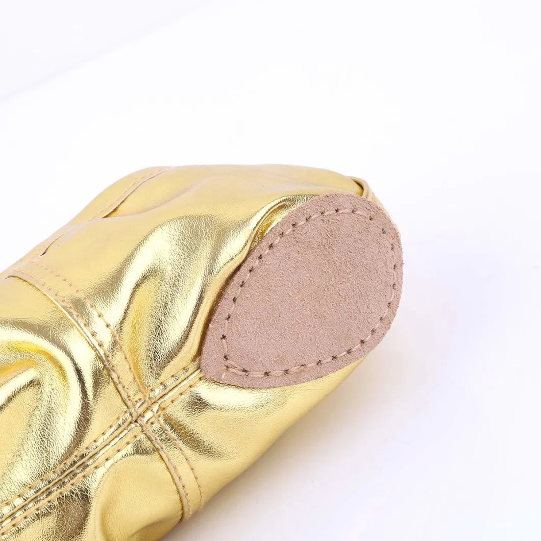 Ballet Shoes Split-Sole Slipper Flats Glitter Colors Ballet Dance Shoes