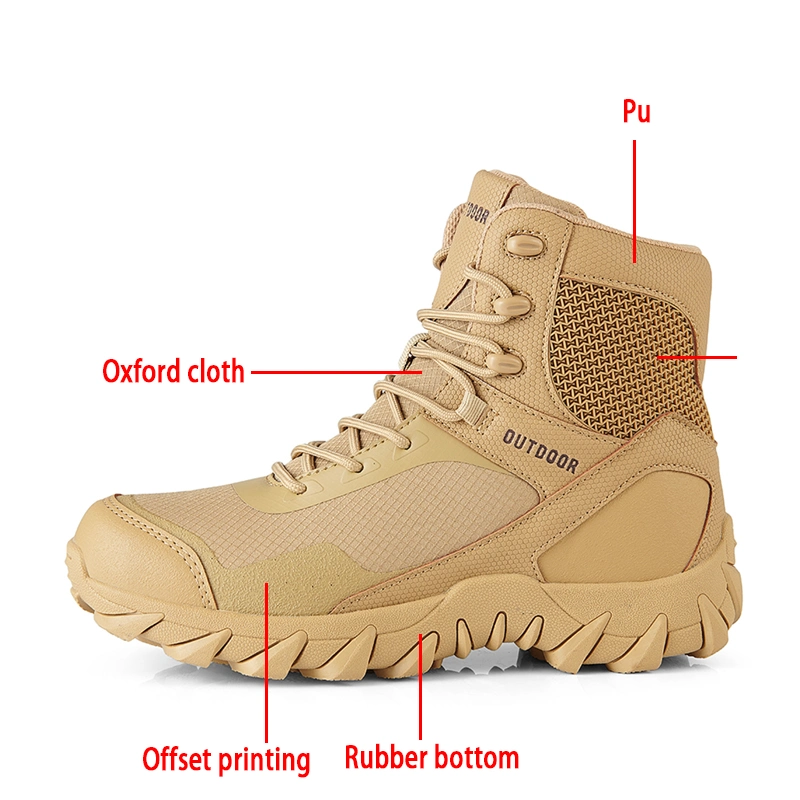 High Upper Warm Hiking Outdoor Shoes for Man`S Combat Boot