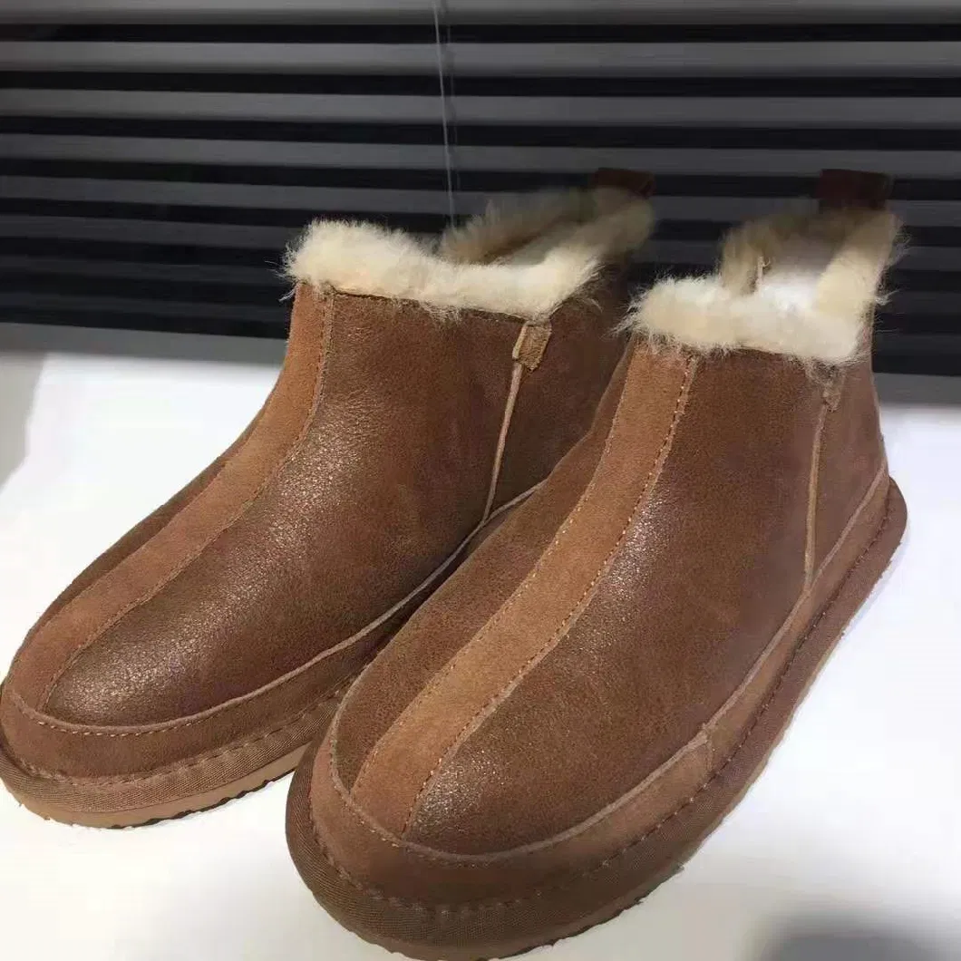 Best Selling Real Fur Moccasins for Leisure Time Men Style