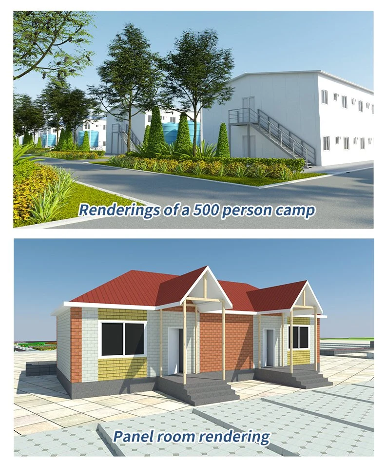 Steel Structure+Sandwich Panel Labor Camp Prefabricated Apartments Building Prefab Home