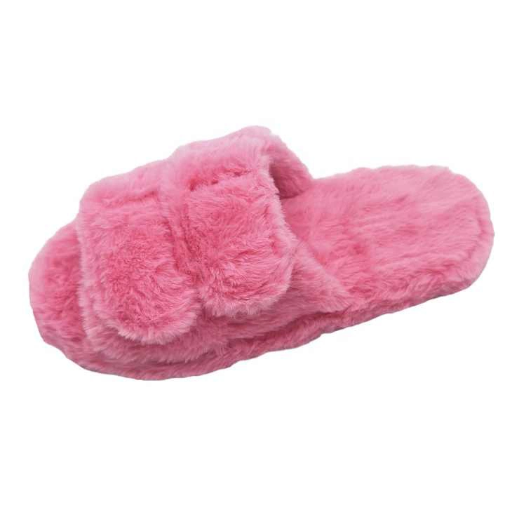 Classic Fluffy Soft Warm Slippers Women Faux Fur Cozy Winter Indoor Outdoor Household Shoes Mules Slippers