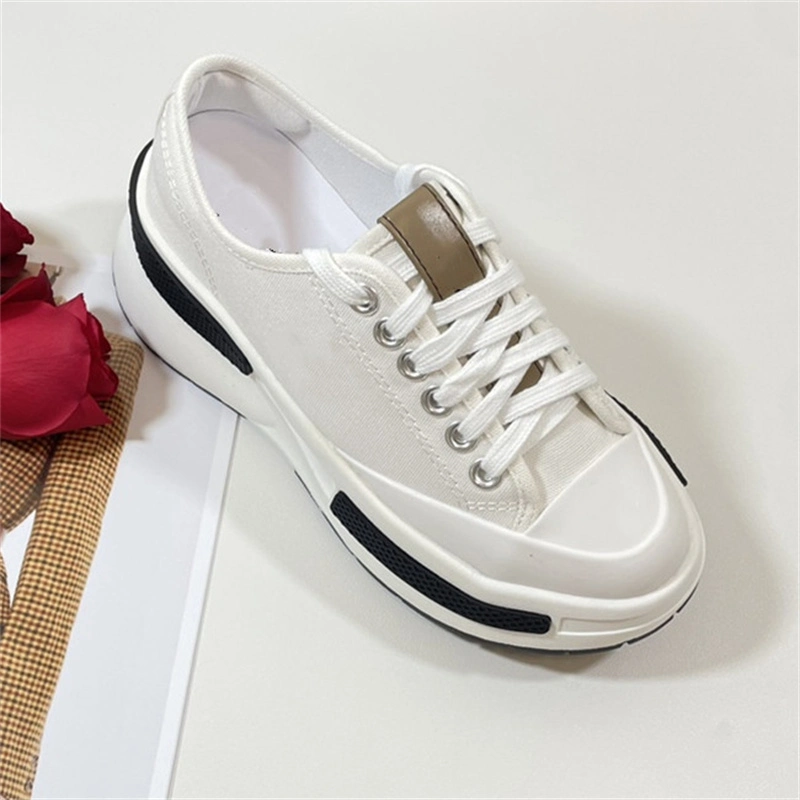 Designer Shoe Stylish Canvas Thick Sole Women Walking Style Leisure Wear Comfortable Lady Ins Hot Sneakers Female Girls Shoes