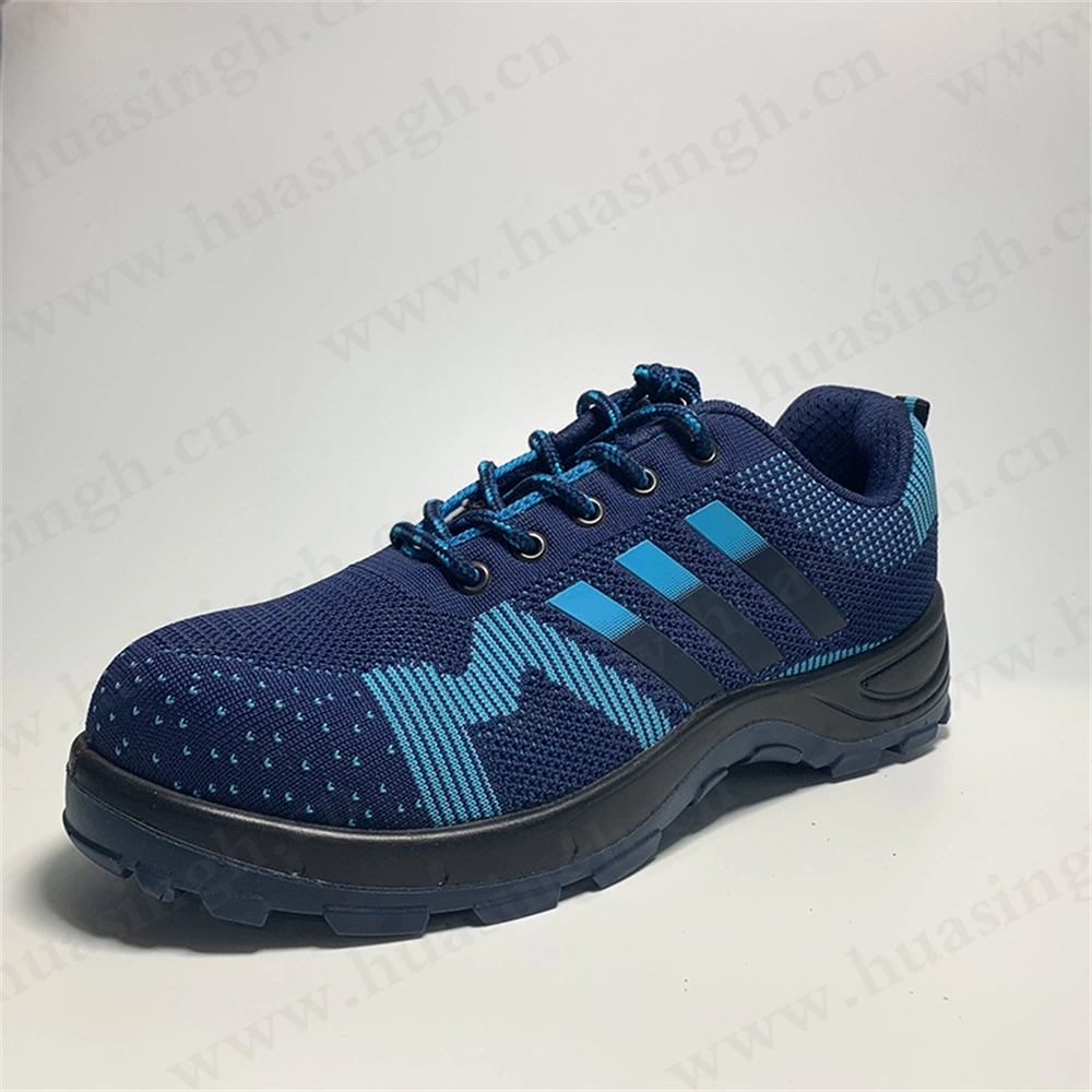 Gww, Comfortable Knitted Fabric Upper Sport Safety Shoe Popular in Poland Outdoor Adventure Anti-Puncture PU/PU Injection Sole Hiking Boot HSS454