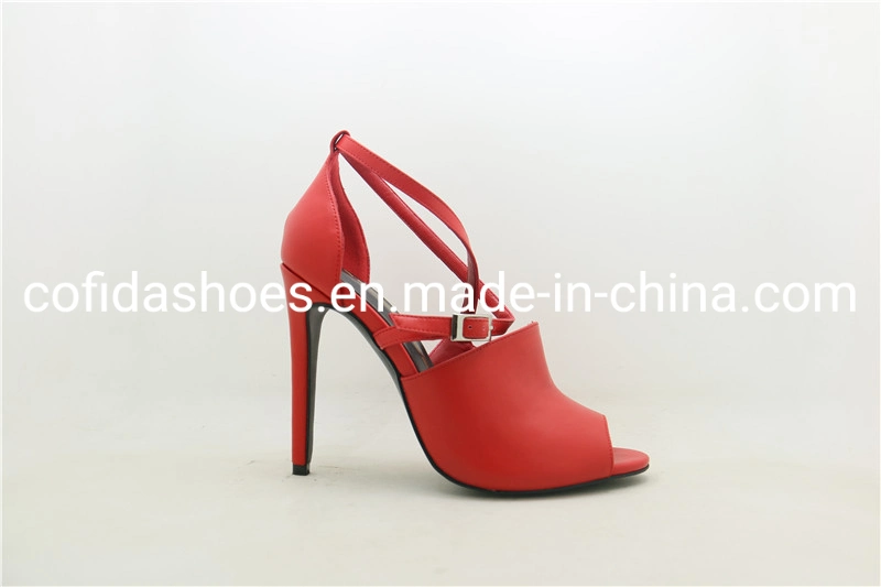 Sexy Fashion High Heels Imitation Leather Lady Dress Shoes