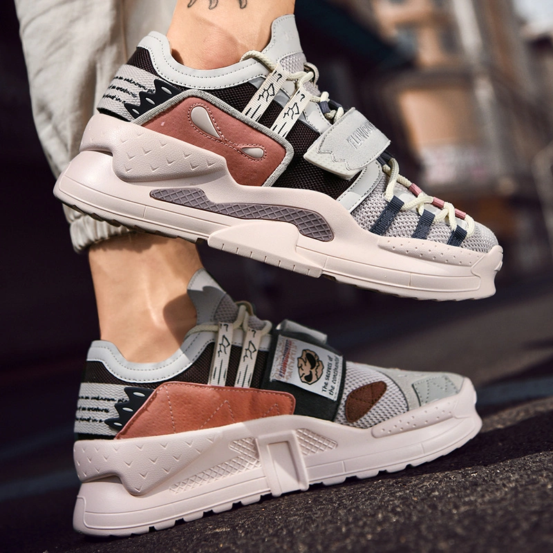 Men and Women Trend Breathable Shoes New Chunky Sneakers Jogging Lace-up Shoes Casual Fashion Shoes Platform Sports Shoes