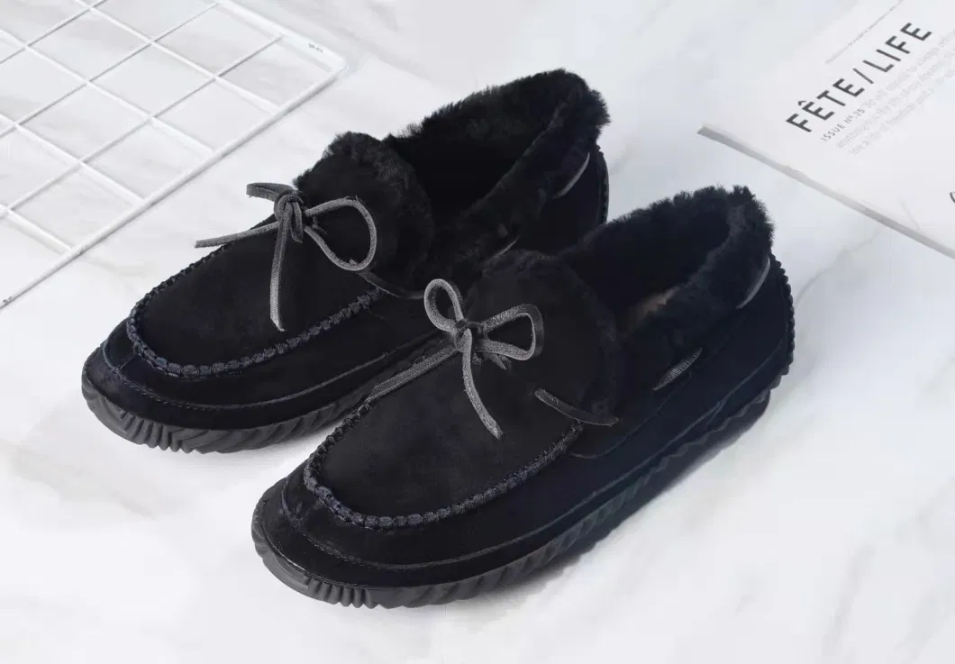 Best Selling Super Fuzzy Moccasins for Leisure Time Women Style