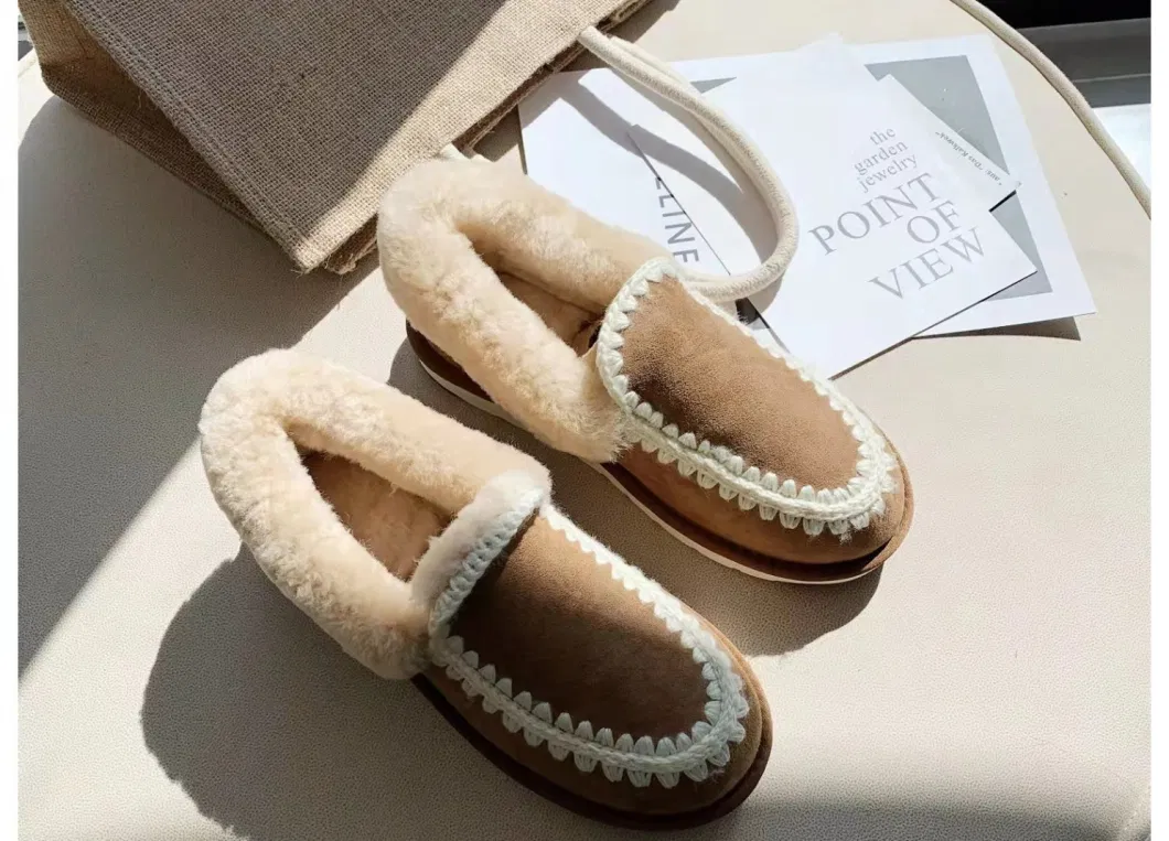 Best Selling Real Wool Moccasins for Home Unisex