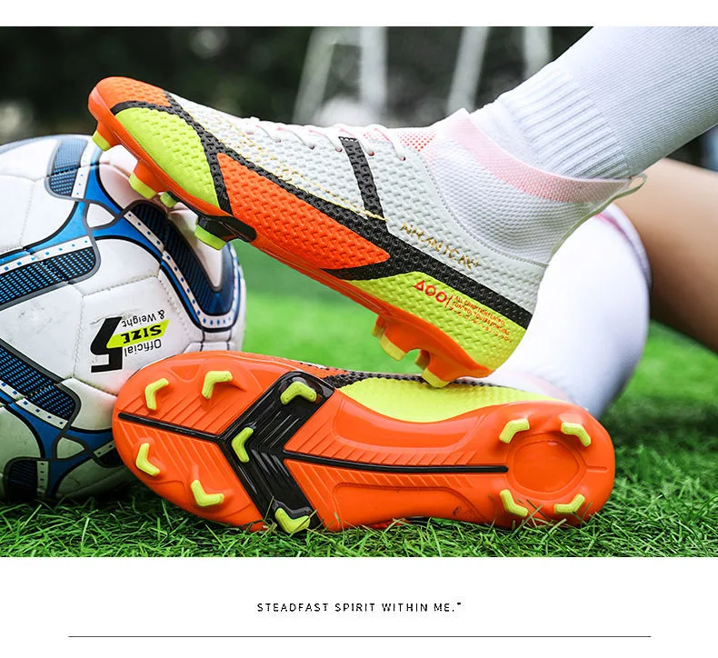 Professional Football Shoes Non-Slip Wear-Resistant Soccer Outdoor Sports Train Shoes for Men