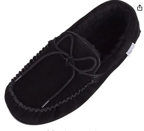 Men&prime; S Wool Moccasins with Rubber Sole