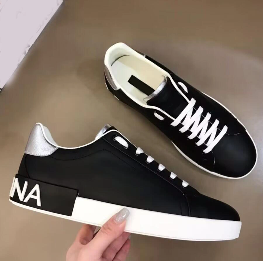 Luxury Brand Casual Shoes Designer Letter Men Shoes High Quality Women Fashion and Comfortable Calf Leather Breathable Low Top Outdoor Sports Walking Shoes