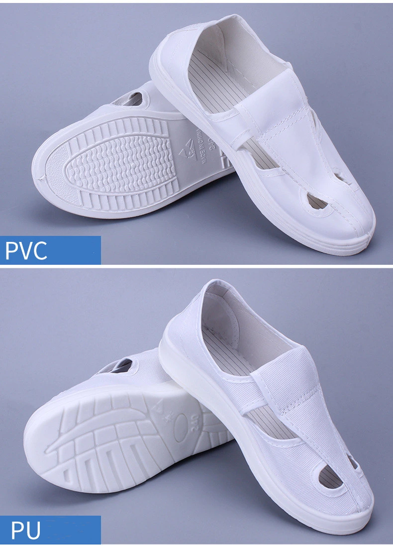 Dust-Free PVC Dustproof Shoes Four-Hole ESD Shoe PVC