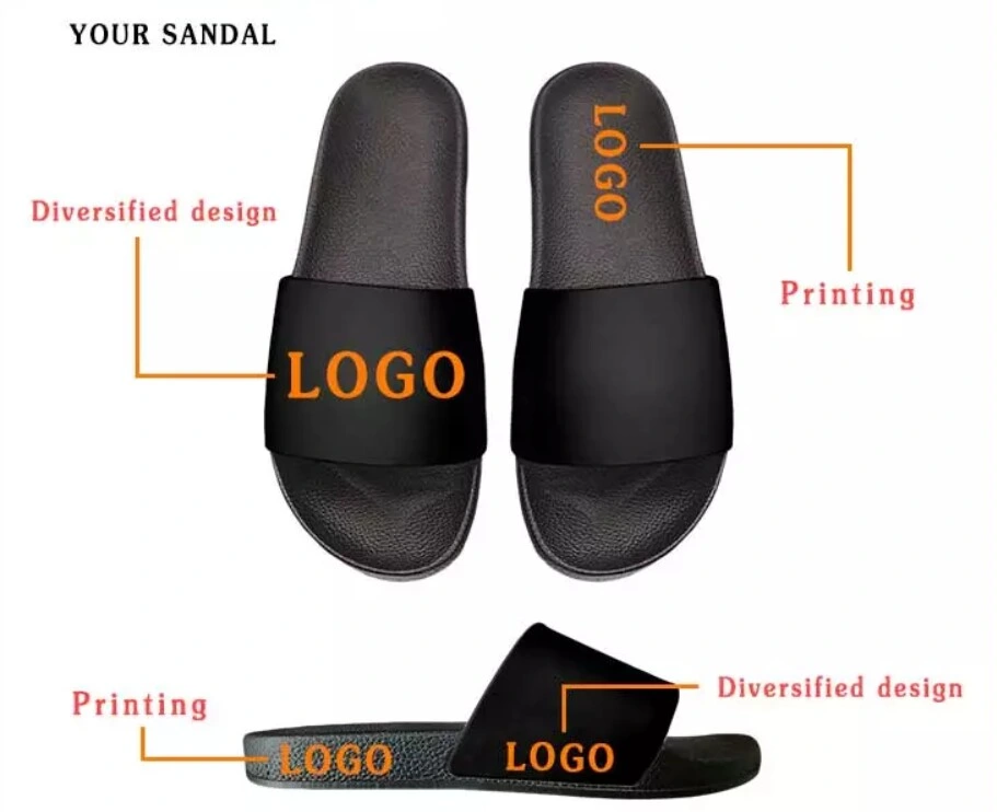 New EVA Shoes Flip Flops Style PU Upper Men Slippers Indoor Use Black Aand White Slippers for Men