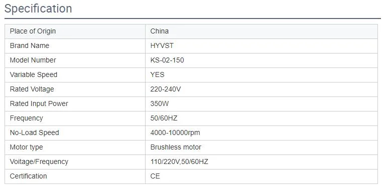 Hyvst Brushless Motor Random Orbital Sander