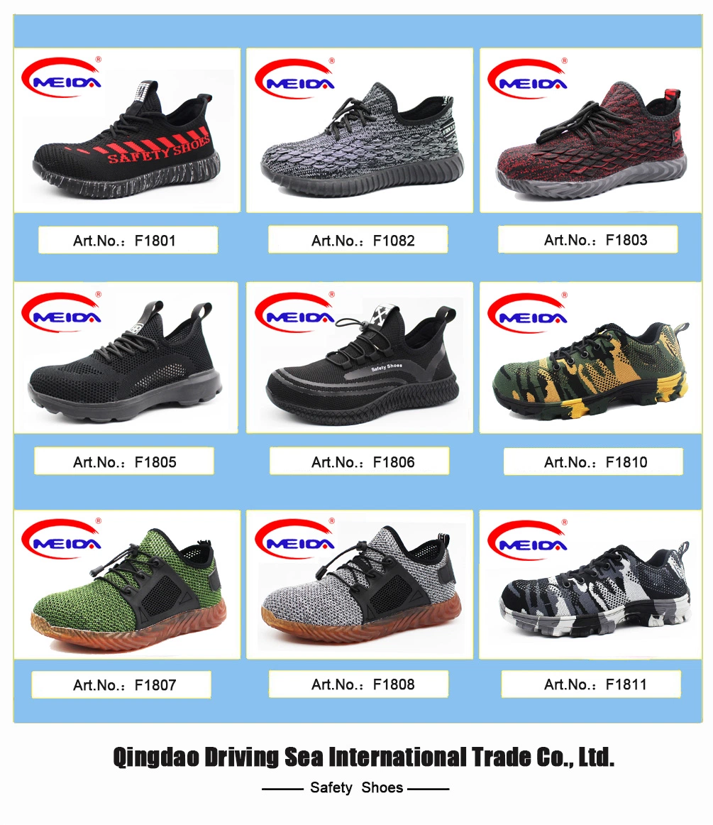 Best Selling Work Shoes for Men Women Safety Shoes with Flyknit Fabric