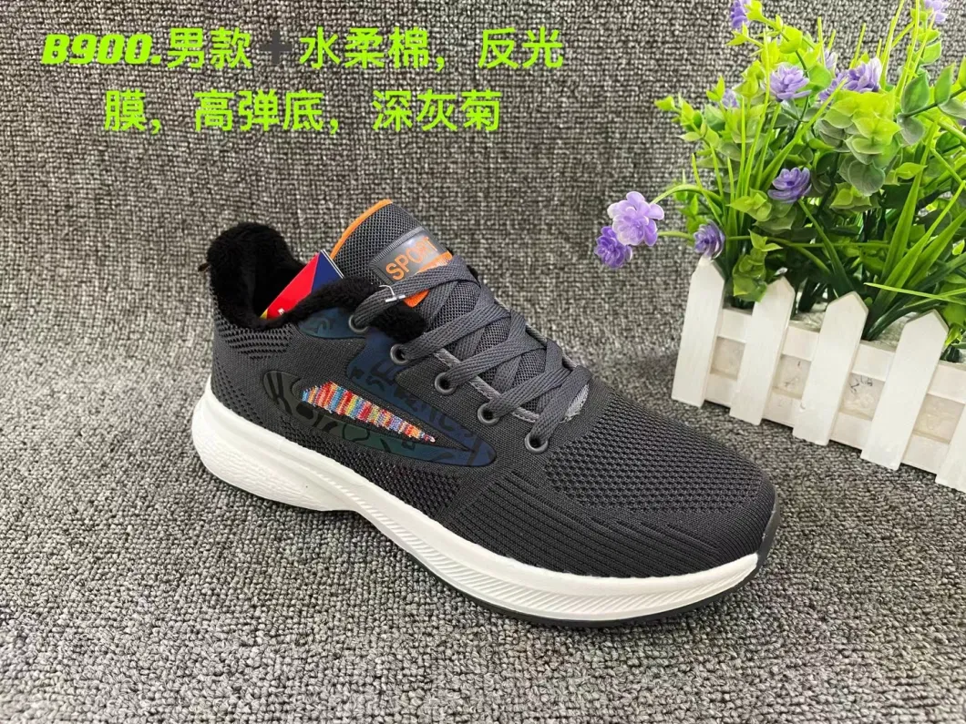 China Manufacture Fashion Popular Running Sports Footwear Shoes, Low Price High Quality Lightweight Elastic Flat Sole Sport Sneaker Shoes