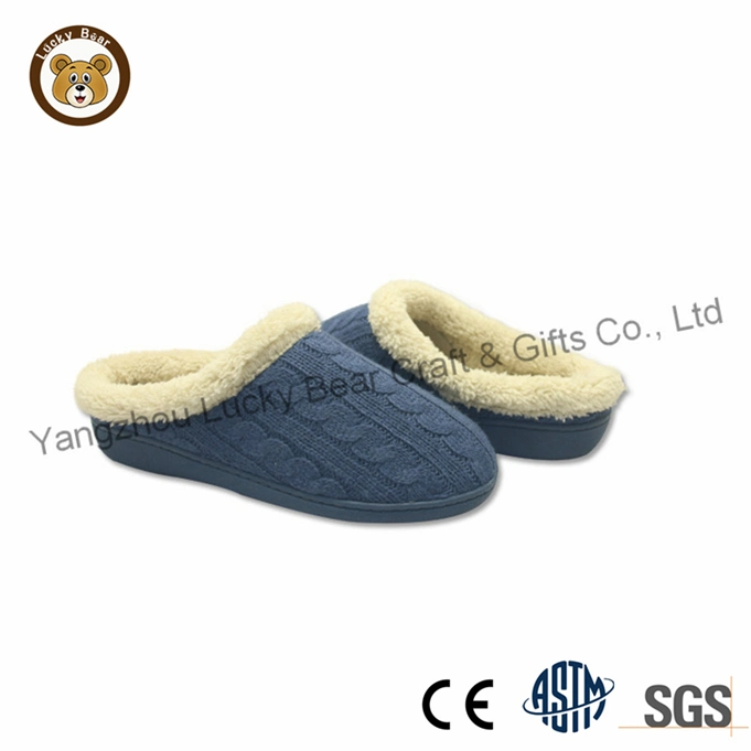 Soft Knitted Fabrics Home Slippers Cotton Warm Women Indoor Floor Slippers Non-Slips Shoes for Bedroom House Slippers