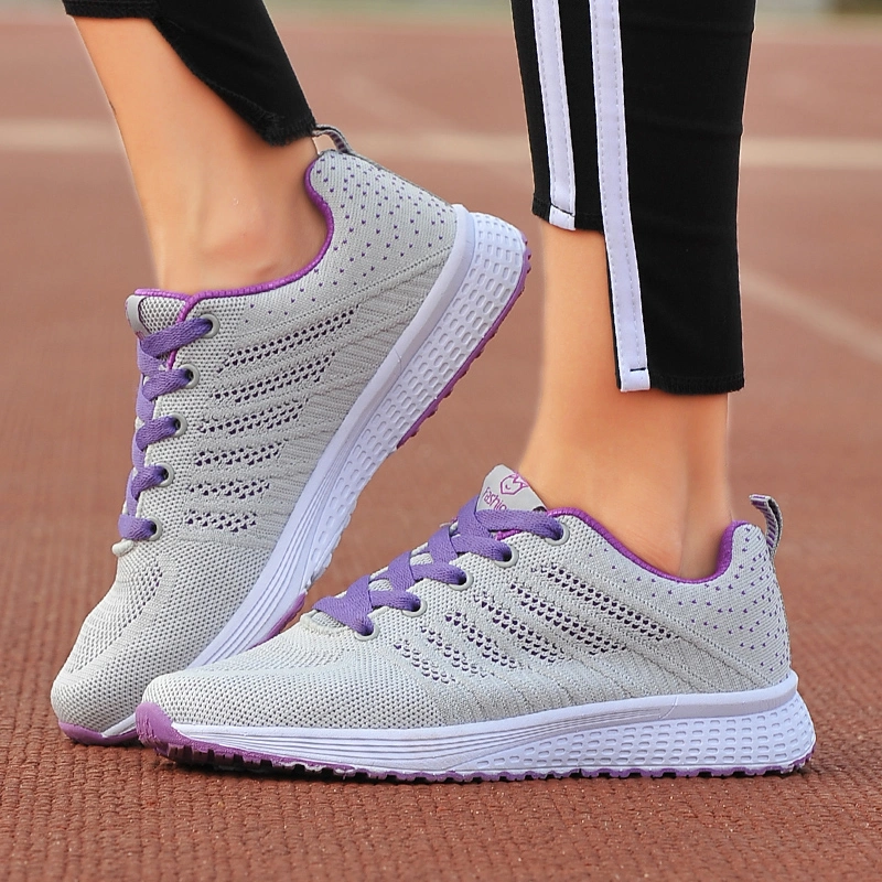 Cheap Lace up Women Sport Trainers Jogging Shoes