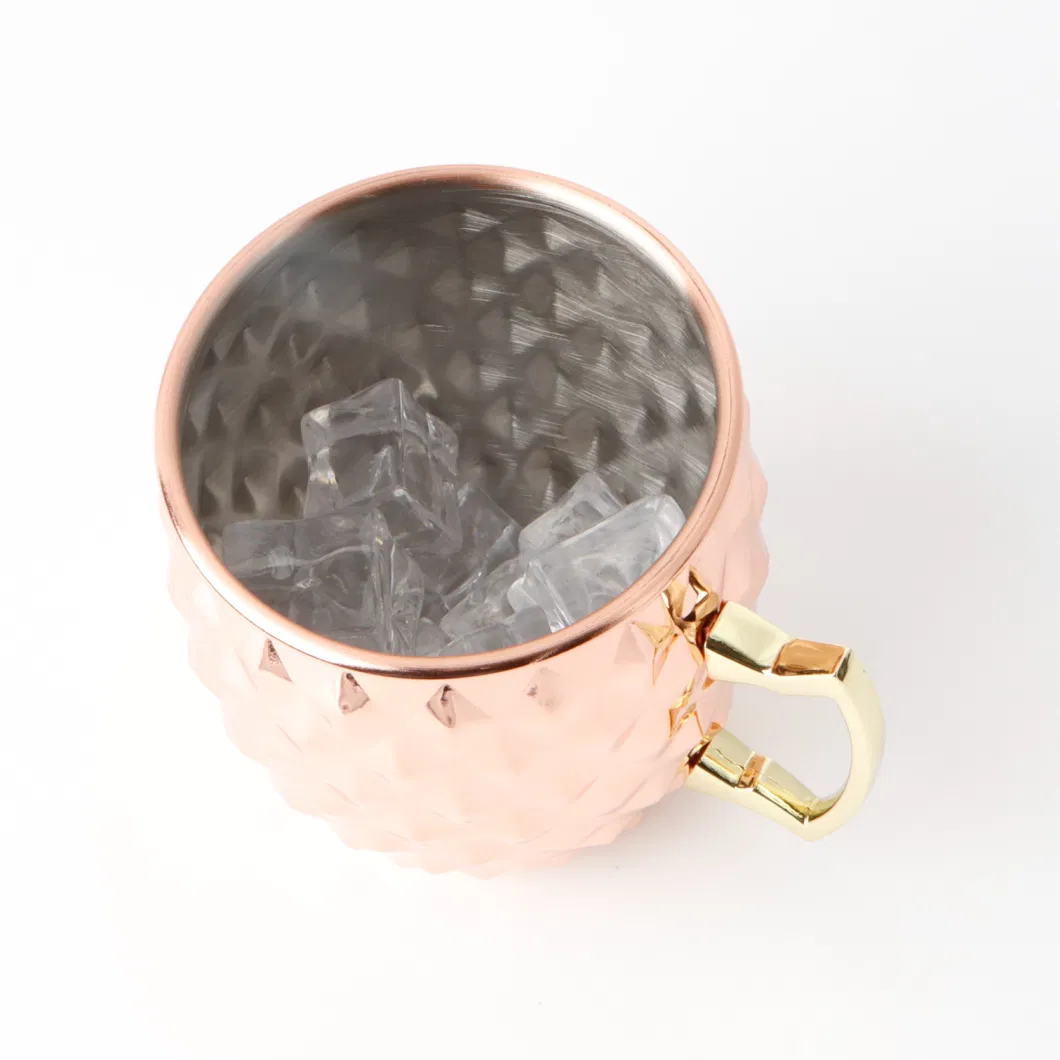 Moscow Mule Copper Mugs Stainless Steel Lined Cocktail 530ml