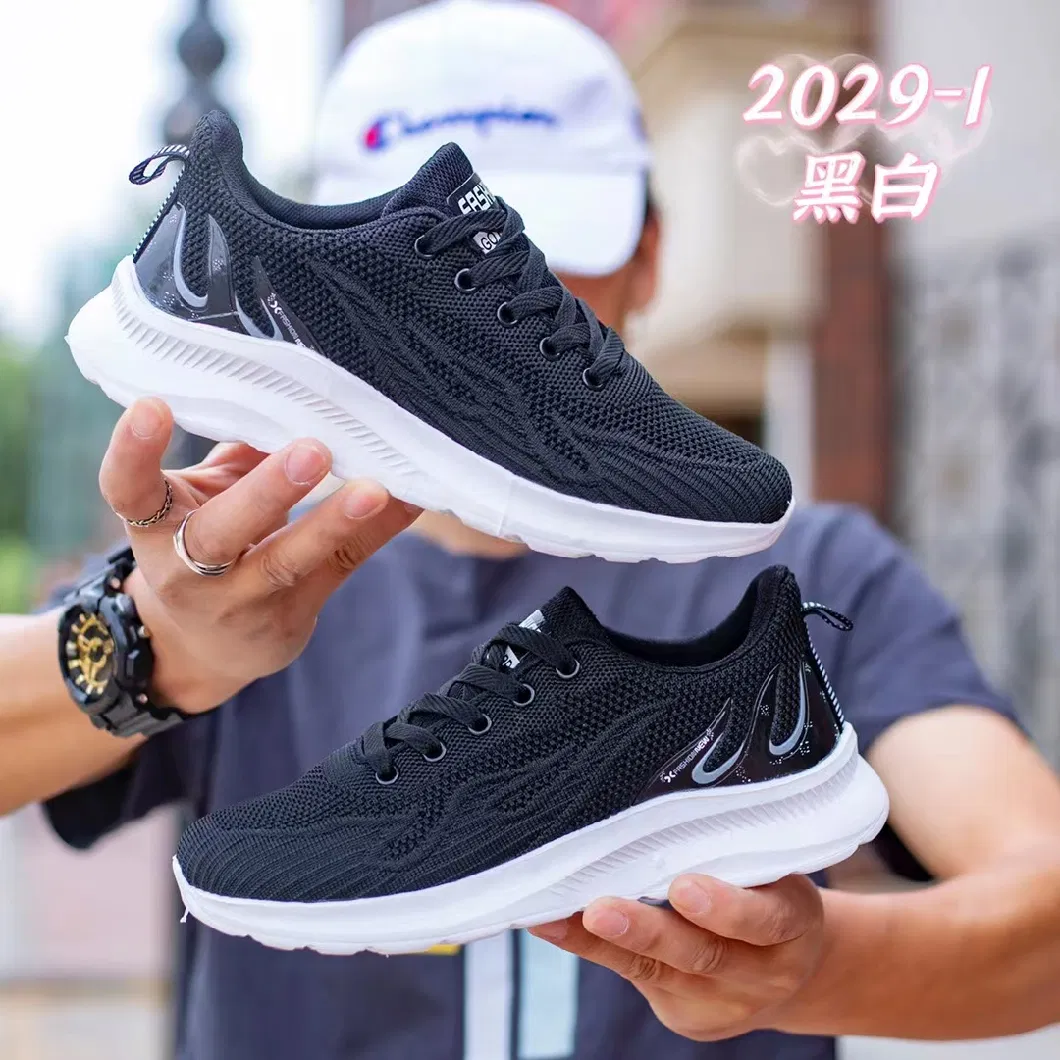 Factory Supply Brand Four Colors Couple Comfortable Resilient Running Sneaker Sports Shoes