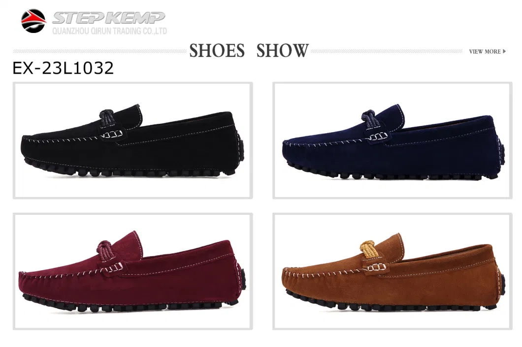 Men Casual Suede Leather Upper Breathable Driving Loafer Shoes Ex-23L1032