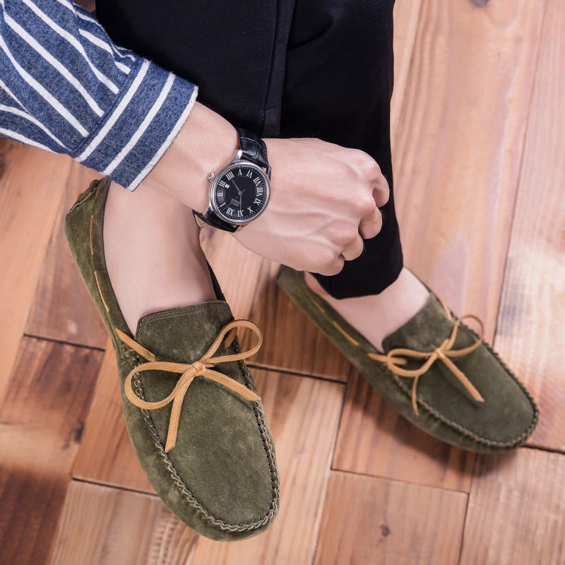 Fashion Cow Suede&#160; Leather&#160; Driving Loafers Casual&#160; Men&prime;s Moccasin&#160; Shoes