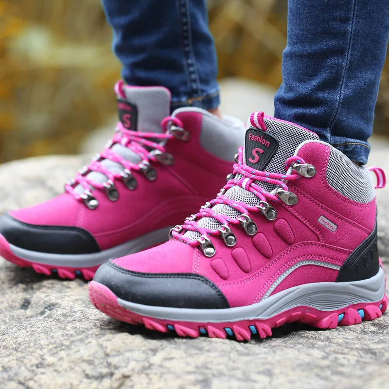 Lovers Outdoor Hiking Shoes New Waterproof Non-Slip Wear-Resistant Warm Snow Boots Sports Hiking Shoes for Women and Men