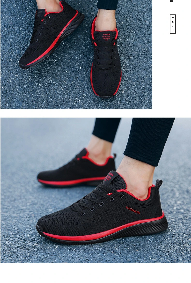 Breathable Flyknit Athletic Sports Shoes for Men Fashion Walking Flat Shoes Cheap Price Comfort Stock Running Shoes Youth Shoes Sporting Shoes Casual Shoes