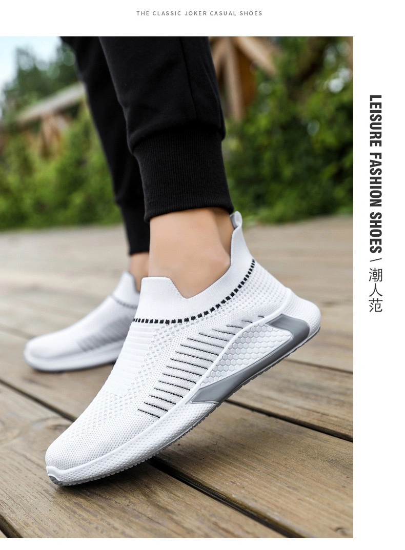 Factory Wholesale Comfort Men&prime;s Fashion Sporting Running Tennis Shoes for Men Athletic-Sports-Shoes Flyknit Breathable Youth Outdoor Jogging Gym Sneakers Shoes