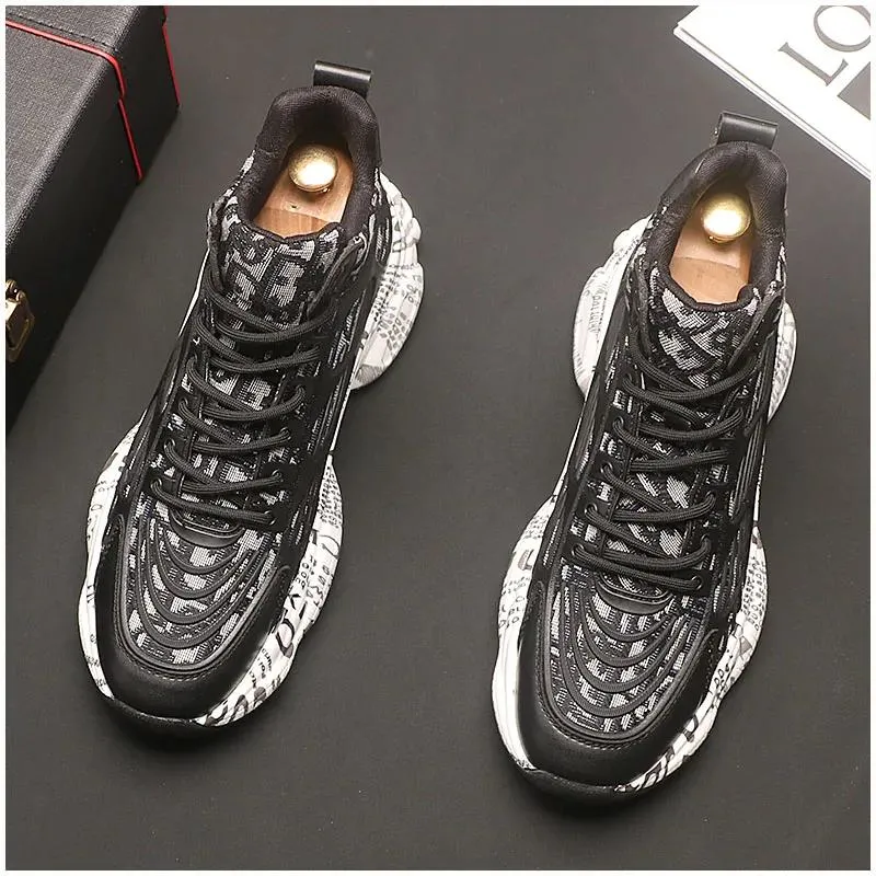 2024 Men&prime;s Shoes Korean Fashion Sports Leisure Running Fashion Cloth Walking Shoes Shoes for Men Sneakers for Men