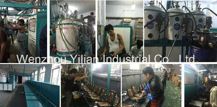 Banana Type Low Pressure PU Pouring Machine for Sole