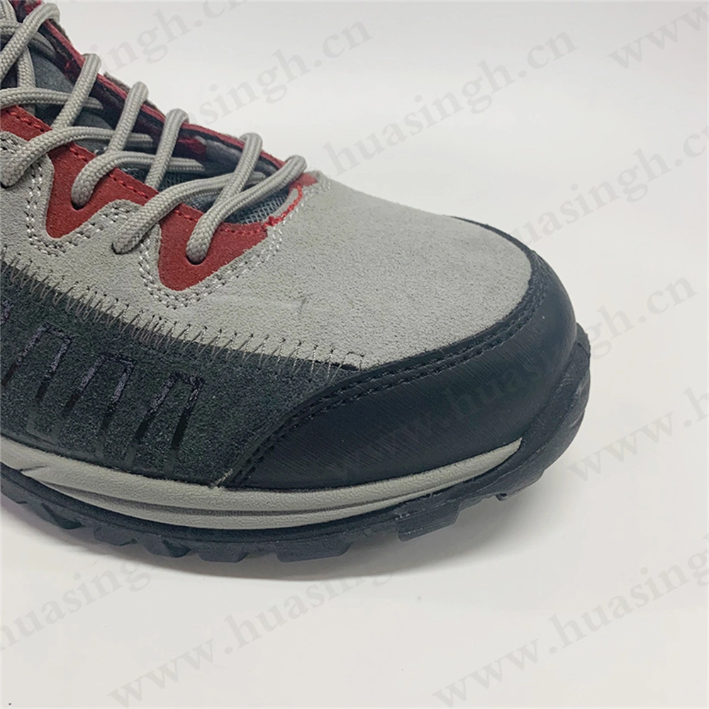 Ywq, Fiberglass Toe Insert Anti-Smash S3 Outdoor Hiking Shoe Anti-Acid Insulated Full Suede Grey Sport Safety Shoes HSS457