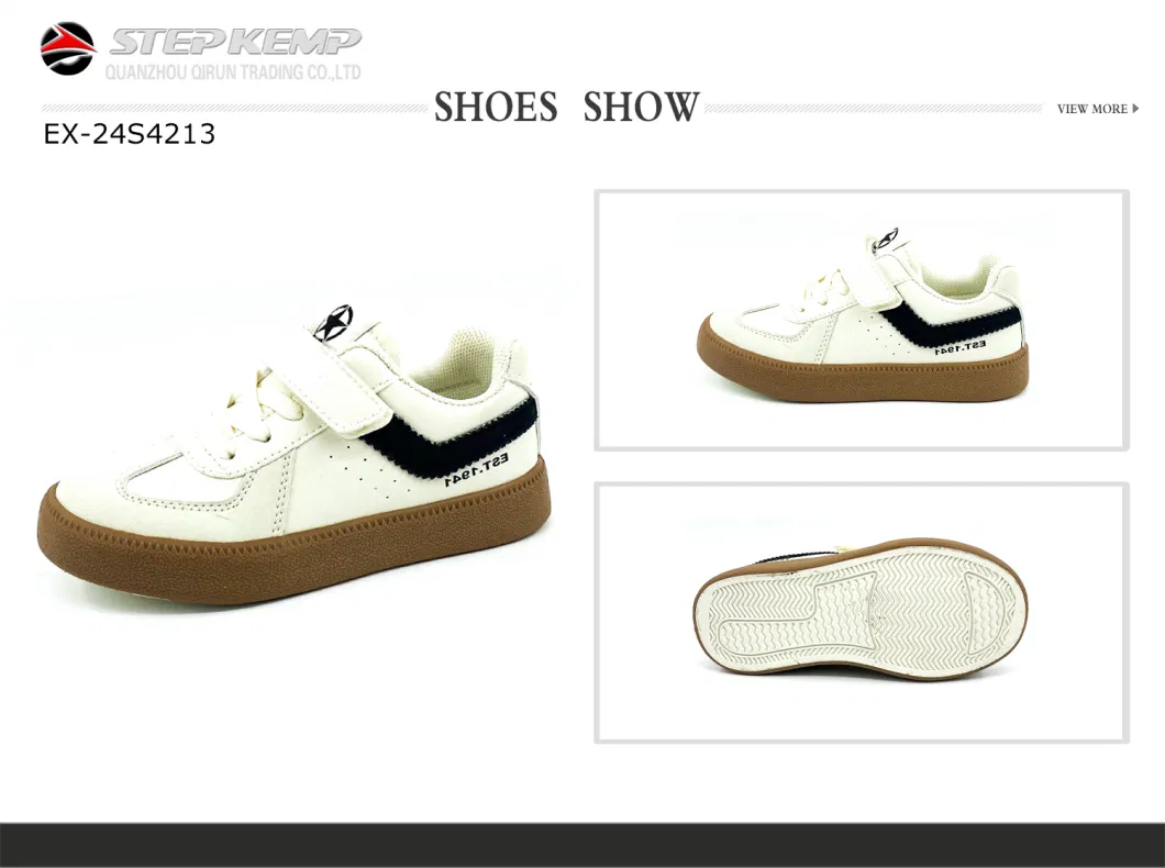 Step Kemp High Quality Classic White Outdoor Girls Campus Sneakers Ex-24s4213