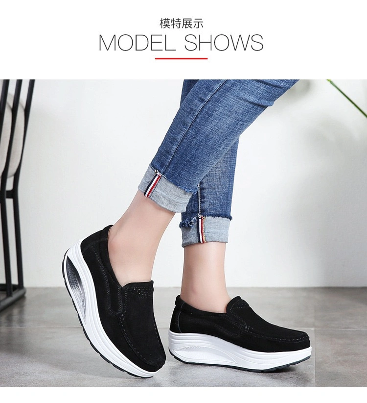 Luxury Ladies Platform Shoes - Stylish Slip on Loafers for Women