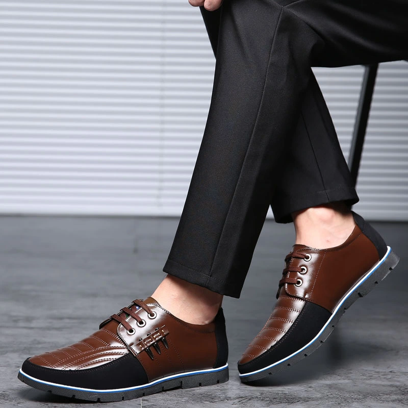 Leather Casual Shoes Men High Quality Leather Men Casual Shoes Autumn Leather Shoes for Men Flat Shoes Driving Shoes Esg13993