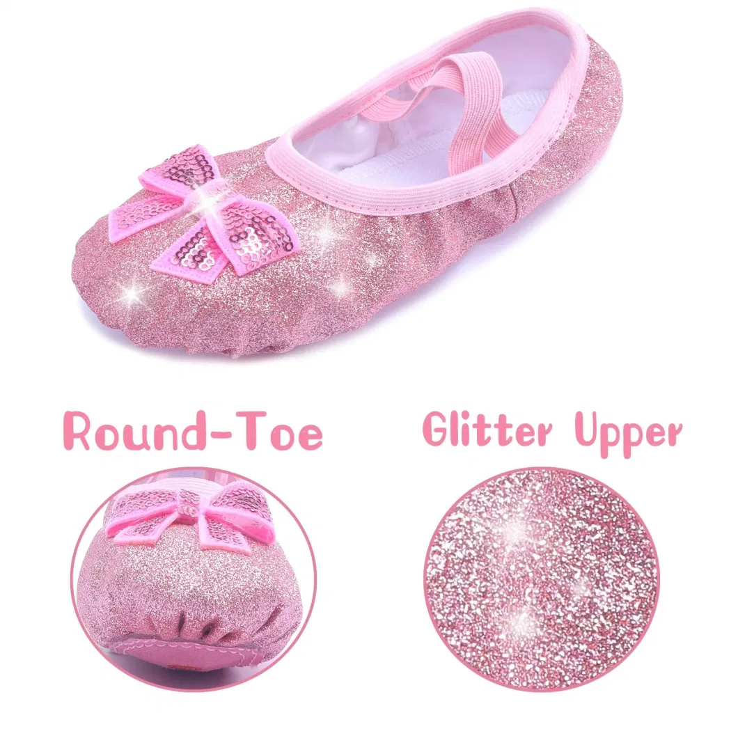 Girls Dance Ballet Shoes Slipper for Dance Gymnastic Practice