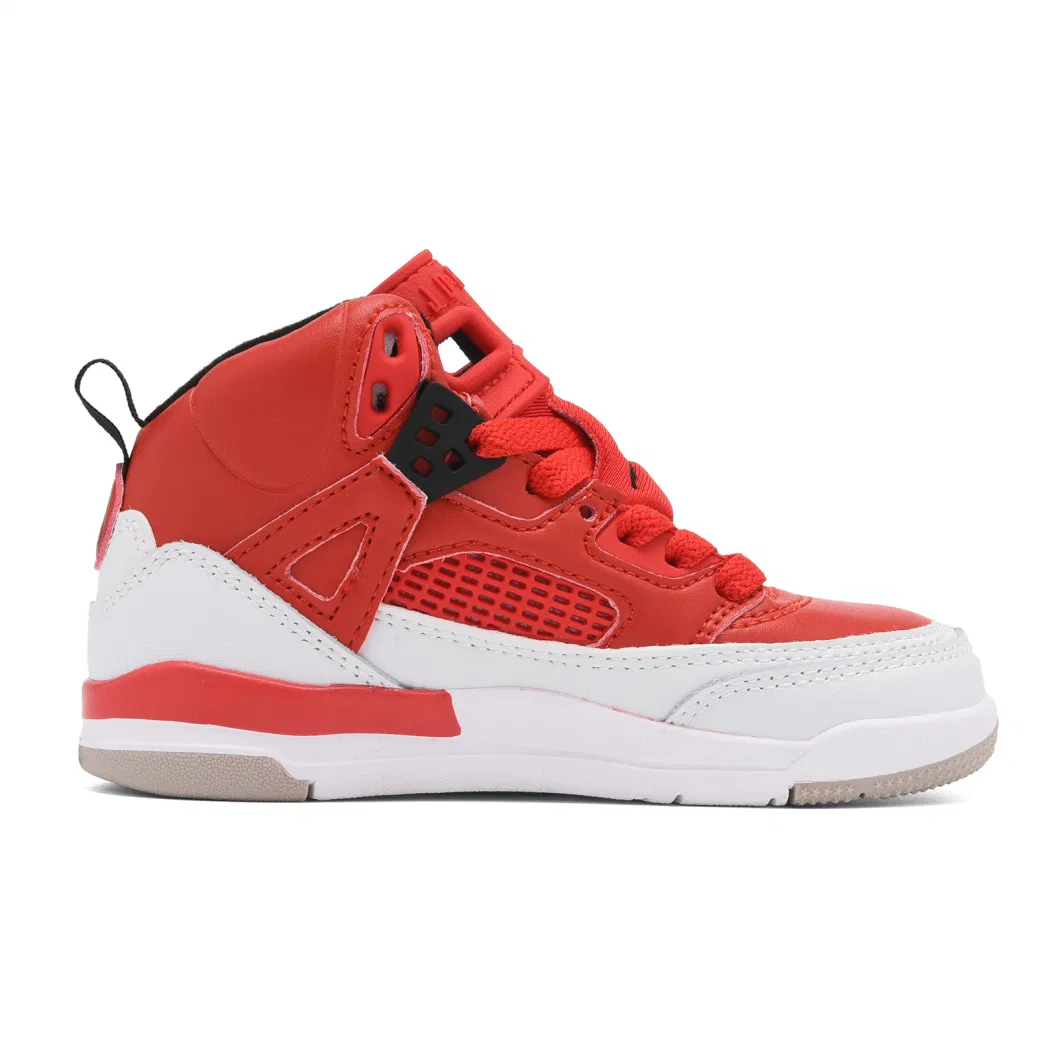 Red Kid Jordans 4s Children Running Basketball Boy Girl Sneaker Tainers