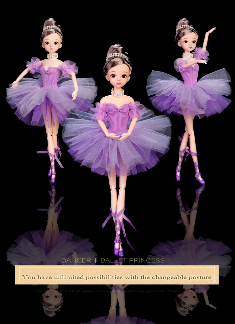 Hot Selling 30cm Cute Ballet Clothes for Doll Kids Toys