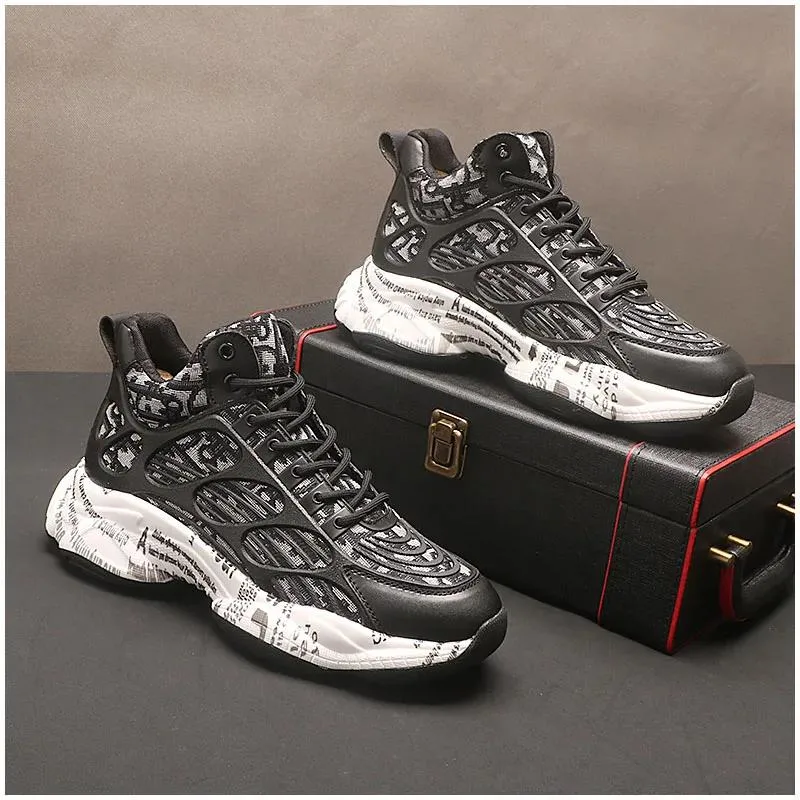 2024 Men&prime;s Shoes Korean Fashion Sports Leisure Running Fashion Cloth Walking Shoes Shoes for Men Sneakers for Men