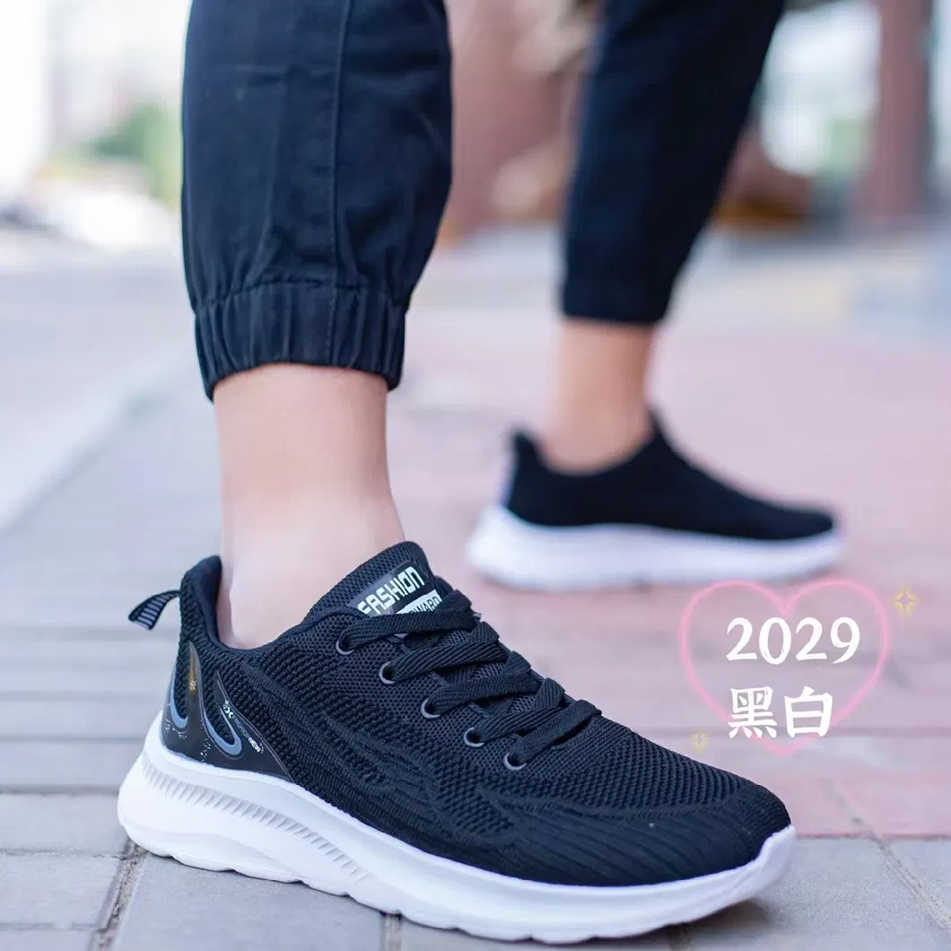 Factory Supply Brand Four Colors Couple Comfortable Resilient Running Sneaker Sports Shoes