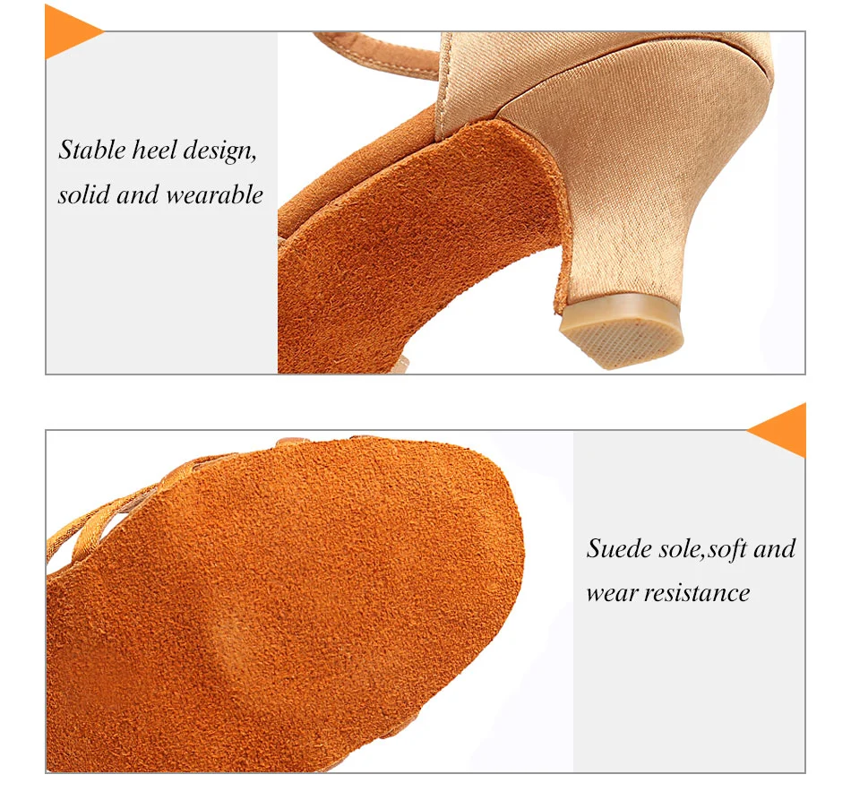 Women Latin Dance Shoes Ladies Modern Tango Ballroom Heel Dance Shoes