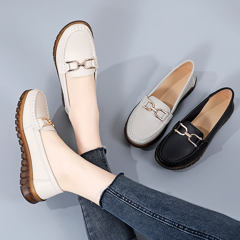 Fashionable Women&prime;s Dress Shoes: Steady and Elegant Slip-Ons