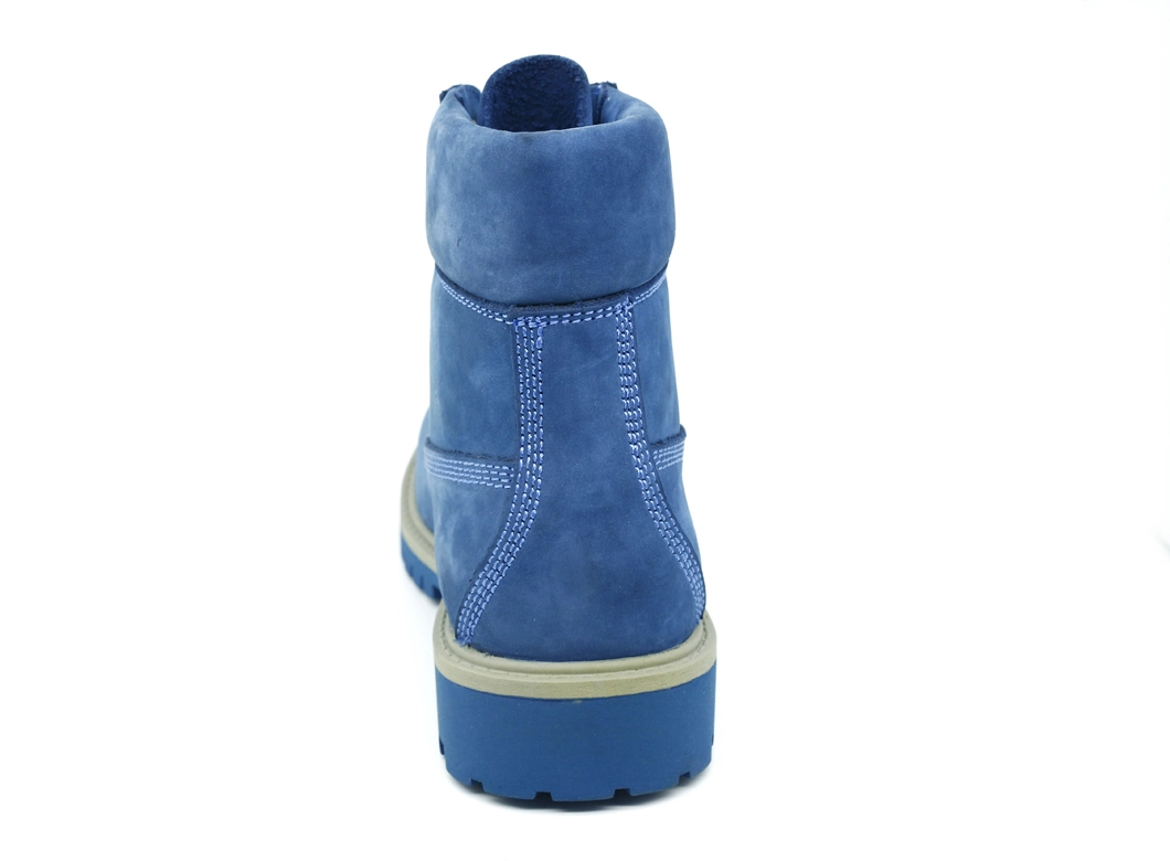 Blue Nubuck Fashion Walking Boot Shoe