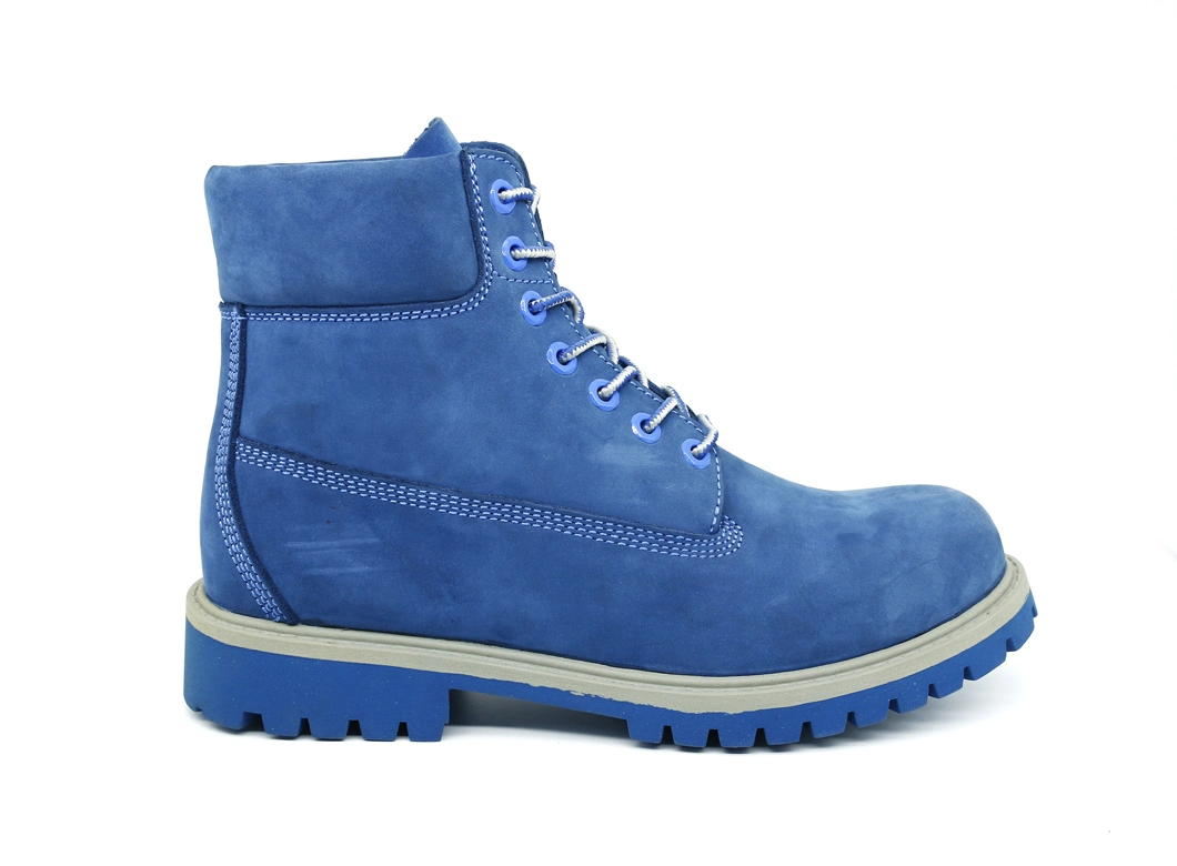 Blue Nubuck Fashion Walking Boot Shoe