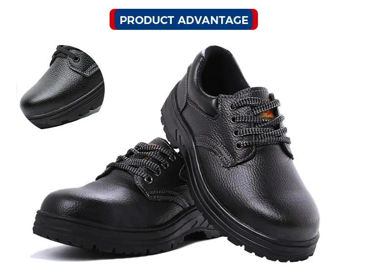 Safety Sneakers Men Non-Slip Safety Shoes Steel Toe PU Artificial Leather Work Anti Slip ESD Shoes