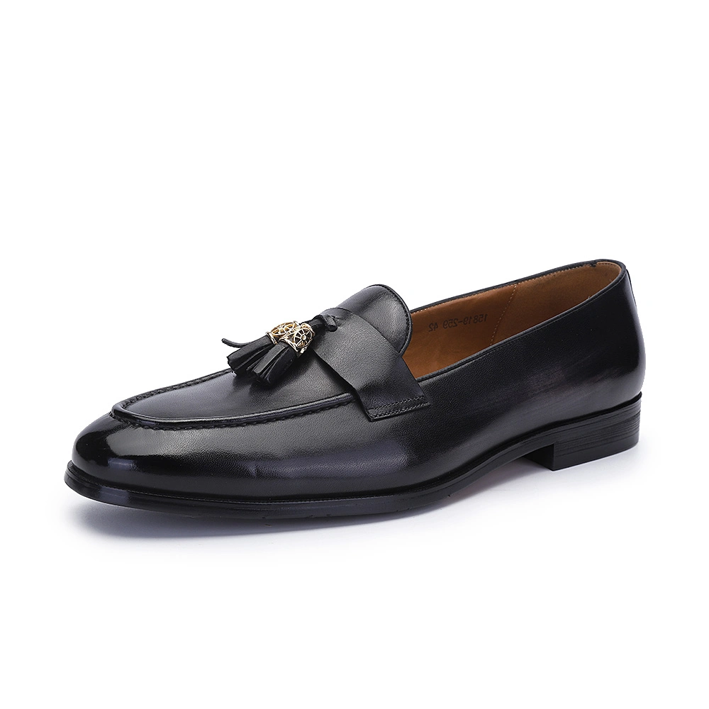 Loafer Slip-on Tassels Genuine Leather Man Shoes