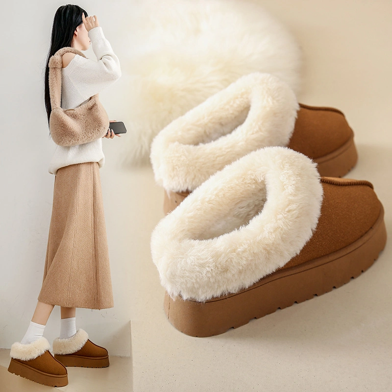 New Arrival Sheepskin Women&prime;s Winter Fur Boots Waterproof Classic Snow Boots Ugh Style Platform Shoes