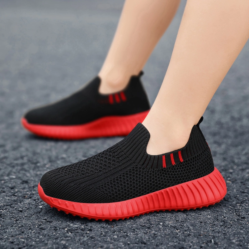 Spring Fly-Knitted Children&prime;s Shoes Slip-on Casual Shoes 28-40