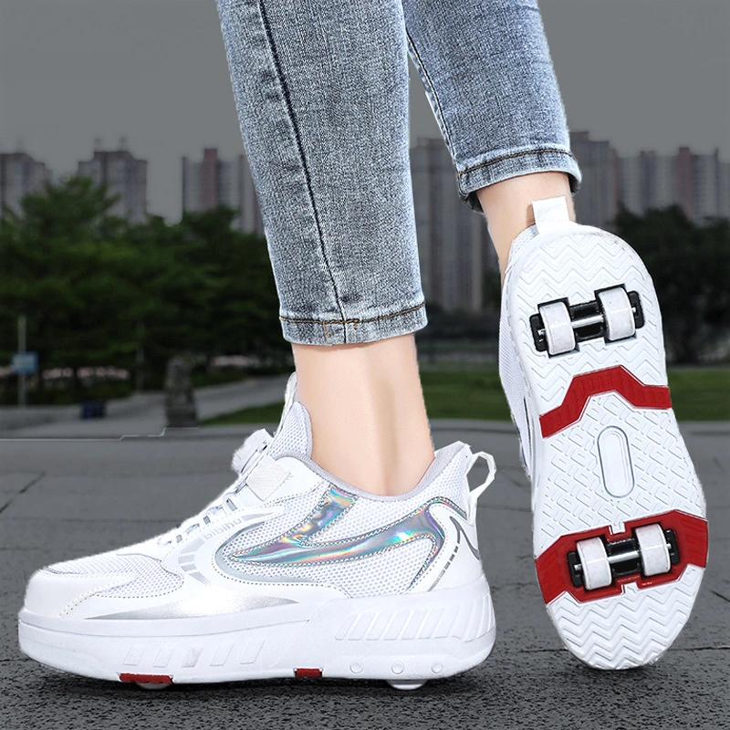 Four-Wheeled Walking Wholesale Roller Running Colorful Lightweight Skate Shoes