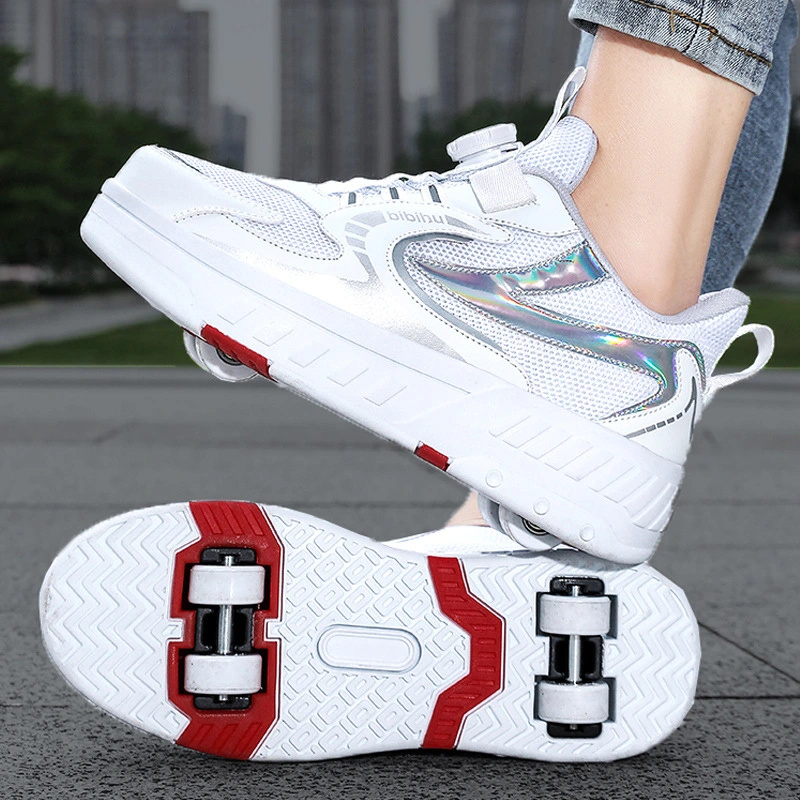 Four-Wheeled Walking Wholesale Roller Running Colorful Lightweight Skate Shoes